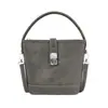 Bolso cubo estilo francés para mujer, nuevo bolso de hombro color-blocking de moda 2026, bolso de mano de nicho para el día a día, bolso pequeño cruzado para damas