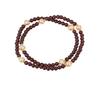 Pulsera de Granate Natural y Perla de Agua Dulce Pulsera de Cristal de Piedra Natural Diseño Nicho Pulsera de Regalo para Mejor Amiga