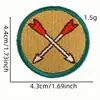 Nuevo Parche de Tela Redondo Bordado de Dibujos Animados Insignia de Aventura al Aire Libre Parche de Etiqueta de Tela Parche Termoadhesivo Accesorios para Ropa Venta al por Mayor