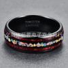 Anillo de acero de tungsteno en stock lote mixto 8 mm de ancho cúpula negro dos acacia mau bao anillo de acero de tungsteno una generación de cabello