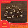 Acessórios diy cobre puro 10 MM flor coração flor flor grampo de cabelo acessórios diy jóias antigas flor antiga retenção de cor
