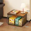 Estante de Almacenamiento para Cocina, Estante Móvil de Varias Capas para Snacks y Juguetes para Sala de Estar, Canasta para Encimera para Frutas, Verduras y Condimentos