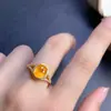Anillo Fanta Natural Plata de Ley S925 Incrustado Piedra Principal Tamaño 7*9mm Natural Soporta Pruebas Venta Directa de Fábrica