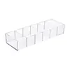 Caja de almacenamiento de cosméticos de escritorio, transparente, separable, para el hogar, para dormitorios de estudiantes, productos para el cuidado de la piel y lápiz labial.