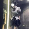 Falda 2025 Petite Estilo Preppy para Mujer Corta Ajustada al Cadera Nueva de Verano Cintura Alta Adelgazante Negro con Cordones