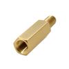 Pino Sextavado de Cobre M4 de Cabeça Simples, Pino de Cobre H6 Segurança Eletrônica Conexão Sextavada Externa, Coluna de Parafuso de Cobre de Suporte Espaçador Estendido