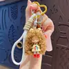 Llavero de Chica de Cabello Largo y Ondulado Creativo de Dibujos Animados Lindo Exquisito Adorno para Correa de Teléfono Colgante de Bolso Pequeño Regalo