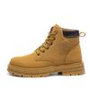 Zapatos altos de invierno para hombre, zapatos deportivos casuales de moda coreana para hombre, zapatos blancos pequeños de moda con forro polar, zapatos de algodón grueso y cálido.