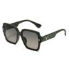 Gafas de Sol Europeas y Americanas de Montura Grande, Gafas de Sol de Montura Cuadrada, Protección Solar, Protección UV, Lujo Ligero, Gafas de Sol Versátiles, Gafas de Moda Adelgazantes