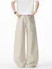 Otoño 2026 Nuevo Estilo Base Blanca Imitación Lino Old Money Pantalones de Pierna Curva M-5XL HK261211-Especial P22