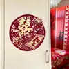 Decoração de casamento com personagens "felizes" para portas e janelas internas, arranjo de quarto de casamento de alta qualidade, conjunto de personagens 3D "felizes" em flocado espesso, coleção completa de suprimentos