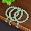 Atacado Boutique Pulseira Duobao de Jade Dongling Feminina Pulseira de Jade Natural de Jade Dongling Acessórios de Jade Sapa Claro