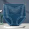 Ropa Interior de Lujo Accesible Satinada con Encaje Talla Grande de Cintura Alta Control de Abdomen para Mujer Levanta Glúteos Transpirable con Refuerzo de Algodón