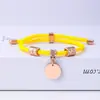 Pulseiras Europeias e Americanas Pulseiras Multicor de Aço Inoxidável Atacado Moda Estilo Amor Tecido à Mão Material em Branco Aço Inoxidável Marca