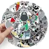50 peças adesivos criativos de animal guaxinim pequeno adesivos para skate bagagem laptop carro moto decoração