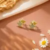 Brincos de Clipe Estrela e Coração com Diamantes Completos de Luxo, Trazes de Brinco Anti-Queda de Clipe, Acessórios Artesanais para Joias DIY