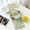 Bolso cruzado nuevo y elegante para teléfono para mujer, perfecto para actividades al aire libre, bolso de hombro versátil, diseño de malla, duradero y bolsa de almacenamiento portátil