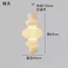 Lámpara de Papel Estilo Noguchi Isamu Luz Colgante Estilo Japonés Homestay Loft Escalera Sala de Estar Arte Pantalla Larga de Calabaza Estilo Wabi-Sabi