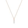 Nuevo collar con incrustaciones de diamantes, collar de mujer, simple, de moda, circonita, colgante de nicho largo, cadena de clavícula, venta al por mayor