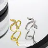 Anillo Versátil Minimalista Abierto para Mujer, Estilo Ins Retro Tendencia Transfronteriza Personalidad Serpiente Nicho Lujo Ligero