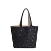 Bolsa de Lona Casual Dupla Face Grande Capacidade Estilo Coreano Bolsa de Lona Listrada Vermelha Bolsa Tote Bolsa de Lona para Estudante Estilo Preguiçoso
