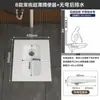 Inodoro de Cerámica Ultra Delgado para Ponerse en Cuclillas con Curva de 18 cm a Prueba de Salpicaduras Inodoro para Uso Doméstico Urinario con Sifón Fosa de Ponerse en Cuclillas Delgada