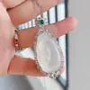 Colgante de Calcedonia Blanco Hielo de Plata S925 Natural Fulu Gao Bing Ruyi Cadena para Clavícula Buda Collar de Calabaza Regalo