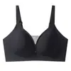 Ropa Interior de Verano Ultraligera Sin Costuras para Mujer, Copa Transpirable Invisible Sin Costuras, Sin Aro de Acero, Soporte Suave, Sujetador Push-Up para Recoger los Pechos Laterales