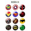 Logotipo de American Marvel Animation Superhéroe Iron Man Spider-Man Acero Flash Vidrio Mapa