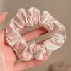 Goma para el pelo satinada floral Maillard para mujer, alta elasticidad, liga para el pelo duradera que no daña el cabello, accesorio elástico para el pelo