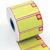 Etiquetas Adhesivas en Rollo Impresas, Pegatinas Adhesivas Térmicas a Prueba de Tres Elementos, Papel para Impresión de Códigos de Barras, Etiquetas de Precio para Básculas Electrónicas