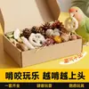 Juguete para loro para aliviar el aburrimiento y el autoentretenimiento, masticación natural y limado de pico, para periquitos australianos pequeños, periquitos, ninfas y agapornis