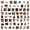 63 Pegatinas Decorativas de Graffiti de Material con Estampado de Leopardo de Alto Valor, Sin Repetir, Estilo Europeo y Americano, para Refrigerador, Computadora, Caja de Almacenamiento