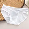 Calcinha de renda perolada de cintura baixa francesa, pura e respirável para meninas, confortável, de algodão, calcinha feminina uma geração de cabelo