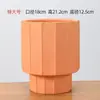 Maceta de cerámica, estilo europeo, para uso doméstico, interior, blanca, de alta gama, tamaño pequeño, para plantas verdes, plantas en maceta y orquídeas, adorno decorativo especializado