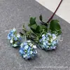 3 Flores de Hortensia Artificiales para Decoración de Pasillo de Salón de Bodas, Decoración para el Hogar y Hotel