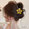 Nuevo estilo primavera y verano pinza de tiburón grande para mujer con un toque de alta gama, no daña el cabello, pinza de pelo para la nuca, accesorio para el cabello