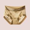 Calcinha de Renda Estilo Pure Lust Letras Sem Costura Sexy Antibacteriana Virilha de Seda Cintura Média-Alta Moda Feminina