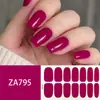 ZA branco cozimento-livre unha adesivo completo à prova d' água nail art patch sentido avançado simples vento unha polonês cola atacado
