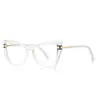 Gafas de Lujo Ligero con Forma de Gato 2269 Tendencia Sudamericana Tr90 Protección Ocular Lentes Planos Luz Azul Anti-Luz Azul Versátil para Mujer Listo para Exportar