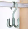 Novo Rack de Armazenamento com Ganchos Giratórios para Bolsas, Sapateira, Porta-Gravatas, Cabide de Casacos e Chapéus, Gancho de Quatro Garras, Porta-Lenços, Cabide