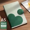 Cuaderno A5 con Hebilla Creativa en Forma de Corazón Personalizado Estilo Nuevo 2026 Bloc de Notas Grueso Simple para Oficina de Negocios con Impresión de Logo