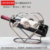 Adorno de Rejilla para Vino de Hierro Forjado Bicicleta Triciclo Rejilla para Vino Estilo Europeo Hogar Sala de Estar Sala de Modelos Estante de Exhibición Estante para Botellas de Vino Bronce Antiguo