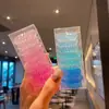 Cordão de Celular e Elásticos de Cabelo Gradiente Estilo Coreano em Alta no TikTok, Acessórios de Cabelo Frescos e Coloridos