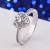 Anillo encantador de plata con incrustaciones de circonita de estilo coreano para mujer, simple, elegante, hipster, estudiante, anillo creativo, anillo de diamantes para pareja, generación de cabello