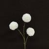 Crisantemo de Tenis de Mesa de 3 Cabezas Flor Artificial Flor Artificial Diente de León Flor Falsa Decoración para el Hogar Crisantemo de Mil Capas Arreglo para Boda Flor Falsa