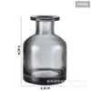 Botella de Aroma sin Fuego Botella Vacía Vidrio Transparente Botella Pequeña Flor Seca Planta Fragancia Aceite Esencial Palo Volátil Botella Expansible