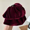 Presilha de Cabelo Grande de Veludo Estilo Coreano para Rabo de Cavalo, Presilha Elegante para Mulheres, Presilha de Rabo de Cavalo na Parte de Trás da Cabeça, Presilha para Volume de Cabelo, Acessório de Cabeça