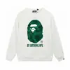 Marca de moda transfronteriza de comercio exterior BAPE sudadera con capucha de punto para hombre, otoño e invierno, manga larga, estampado de letras, holgada, cuello redondo