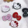 Parche de Lazo Rosa de Gatito para Manualidades de Resina Gato Kt Accesorios Populares para el Cabello Accesorios para Fundas de Teléfono Móvil
